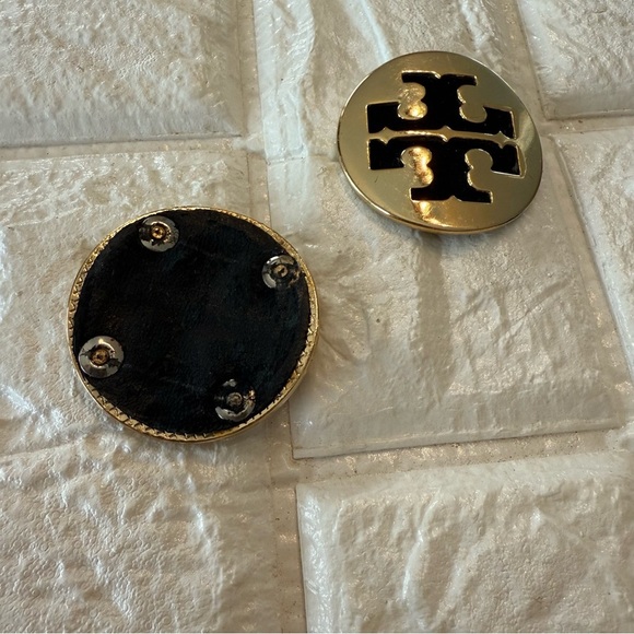 Tory Burch Replacement Gold Toned Metal Logo Medallions From Black Flats - Picture 4 of 8